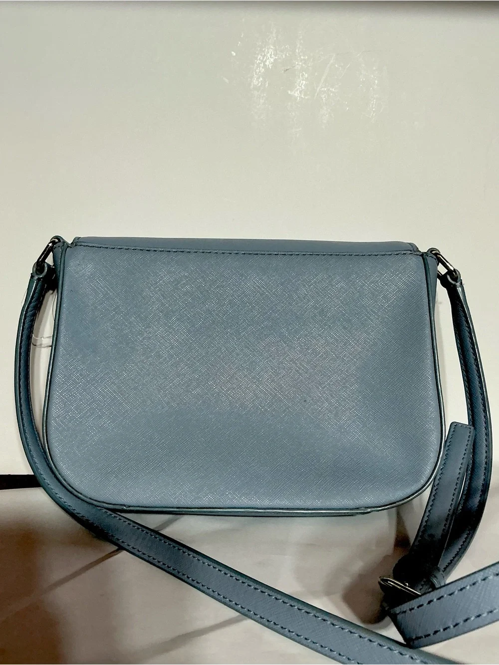 kate spade light blue leather crossbody bag